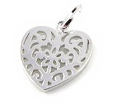 Les Trésors De Lily [H2637] - Pendentif Argent 'Love' argenté (rhodié) - 15 mm plata