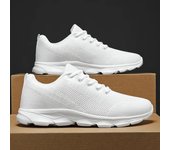 Nuevos zapatos para hombre, zapatillas informales transpirables, zapatillas blancas de verano para correr, calzado deportivo ligero y suave para hombre de talla grande 35-45 36(23.0CM)