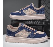 Zapatos de hombre 2023 Nuevos zapatos de flor de anacardo Zapatos de moda para hombre Toda la moda Zapatos deportivos de lona de verano de caña baja 43
