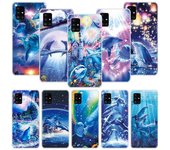 Funda de teléfono con diseño de delfín y animales marinos para Samsung Galaxy A12, A22, A32, A42, A52, A72, A51, A71 5G, A41, A31, A21, A02S, M12, M21, M31, M30S Samsung A12 5G