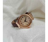 Reloj con cinturón Digital de mariposa, conjunto de reloj Simple personalizado a la moda, reloj para mujer marrón