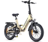 Bicicleta eléctrica Engwe L20 3.0 Boost de 500 W, 48 V y 13,5 Ah con botón Boost para mayor velocidad. Compatible con aplicaciones. 48V 500W 13.5Ah negro