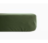 Drap housse percale pur coton 80 fils/cm² Vent du sud - Mousse - 160 x 200 cm bonnet de 35 cm