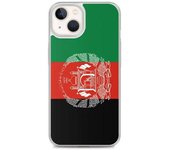 Coque iPhone - Multicolore - Drapeau Afganistán - Souple - Compatible iPhone 13 - Vertical