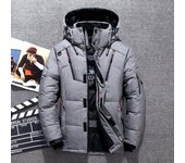 Nuevo invierno para hombre, chaqueta gruesa de plumón de pato blanco cálido, prendas de vestir, Parka de nieve para hombre, chaqueta con capucha, abrigo 5XL 9 colores 5XL negro