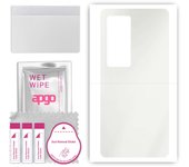 apgo MATTE Protective Skin Sticker for the back compatible with Vivo X60 Pro Plus, Wrap Film, Hydrogel Film, Flexible, Soft TPU with positioning layer