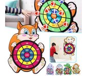Accesorios deportivos para niños, elefante, objetivo, bola adhesiva, juguete aritmético, dardo, juguete, tablero de dardos de animales squirrel