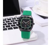 Reloj de Cuarzo Cuadrado para Mujer Esfera Grande Relojes de Pulsera Deportivos para Estudiante Reloj de Pareja para Mujeres Hombres gris