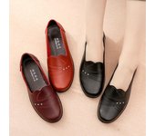 Zapatos cómodos para mujer, mocasines, planos casuales, simples, transpirables, suela suave, zapatos para caminar 35 negro