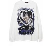 Sudadera con capucha para hombre en primavera y otoño, chaqueta versátil con estampado de letras sueltas y modernas, sudadera con capucha de manga larga para hombre, top informal M negro