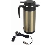 Hervidor eléctrico de acero inoxidable de 1000 ml y 24 V para coche, termo de viaje, botella de agua calefactora.