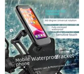 Soporte para teléfono móvil impermeable y resistente a la lluvia para bicicletas y motocicletas eléctricas Mirror mount metal fixing rod 17mm