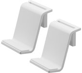 Yamazaki Jitsugyo [Pinzas para placas de yeso y tornillos para madera incluidos] Compatible con paredes de placas de yeso, estante de almacenamiento para controlador de juegos de pared, juego de 2,