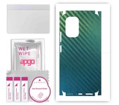 apgo Protective Skin Sticker for the back+sides compatible with Xiaomi Poco F3, Full Wrap Film, Foil, Vinyl - Pattern Carbon Chameleon CAKA1