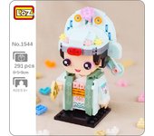 LOZ 1544 Classic Peking Opera China Ancient Fan Scholar Modelo 3D DIY Mini Bloques Ladrillos Juguete de construcción sin caja
