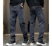 Pantalones vaqueros elásticos de primavera y verano para hombre, pantalones holgados y rectos para hombre. 28