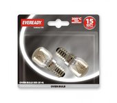 Bombilla de horno Eveready SES (Paquete de 2) 15w blanco transparente