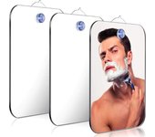 1 espejo acrílico con ventosa para pared, espejo de ducha para hombre, afeitado, mujer, maquillaje, accesorios de baño portátiles de viaje