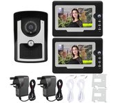 Kit de timbre con intercomunicador y videoportero LCD de 7  con cable, sistema de entrada para el hogar 1V2 SY810