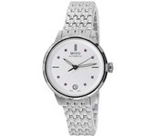 Mido Rainflower Crystal Accents esfera blanca automático M043.207.11.011.00 M0432071101100 reloj para mujer blanco