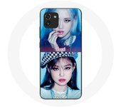 Coque pour Samsung Galaxy A03 Blackpink Groupe K-pop Filles Jennie et Rosé Lovesick girls poster the album