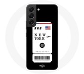 Coque pour Samsung Galaxy S21 FE Billet d'avion New York