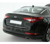 KIA OPTIMA - Moldura cromada para el maletero - Detalles en el portón trasero - Detalle de la parte trasera del automóvil premium - Portón trasero afinado para mejorar el brillo