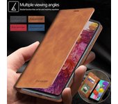 Funda con tapa de cuero de lujo para teléfono, funda tipo billetera para Samsung S22 Ultra S22 Plus S22 A53 A33 A13 5G Xiaomi Redmi Note 10 Pro iPhone 13 Pro Max Samsung S20 Plus negro