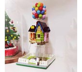 Arquitectura de expertos de la ciudad, casa de globos voladores, esculturas de tensegridad, Bloques de construcción de ciudad modulares, juguetes para niñas para Navidad