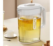 Hervidor de agua fría resistente a altas temperaturas para el hogar, refrigerador, taza de agua fría de gran capacidad, cubo para bebidas de verano, té de frutas, taza para tetera black