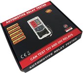 Probador de relé electrónico automotriz de 12V y 24V, comprobador de batería de coche, luz indicadora de LED, probador de relé de coche rojo