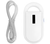 Escáner universal de microchip para mascotas con pantalla retroiluminada Fdx-b/Id64 almacena 3000 datos blanco
