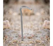 Clavos de titanio para tienda de campaña, estacas para tienda de campaña al aire libre, gancho curvo, 6 uds./10 Uds. 6