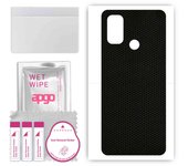 apgo Protective Skin Sticker for the back compatible with Oppo A53s, Wrap Film, Foil, Vinyl - Pattern Matrix