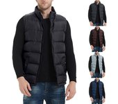 Chaleco Casual para Hombre Chaleco Suelto De Algodón Cálido De Otoño E Invierno para Hombre Abrigo M negro