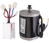 Kit de motor de bicicleta eléctrica de 120 W con controlador de escobillas de 250 W y aleación de aluminio de 3 cables para motocicleta de 12 V.