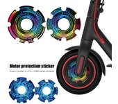 Funda protectora para motor de Xiaomi M365/1s/pro2, accesorios para patinete, pegatina para rueda delantera 1