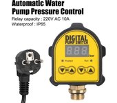 Controlador de presión de bomba de aire automático Digital de 220V interruptor pantalla Digital 0-10 Bar interfaz de 1/2 '' para bomba de agua encendido/apagado compresor de aceite de agua