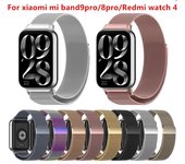 Correa Milanese Loop para Xiaomi Mi Band 9 Pro 8Pro, pulsera de repuesto para Redmi Watch 4, accesorios para reloj inteligente. For xiaomi mi band 9pro gris