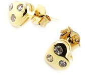Les Trésors De Lily [G1871] - Boucles Plaqué Or 'Love' oro
