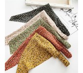 Women Europe and America Floral Turban Elastic headband Triangle hair headband Hair accessories negro