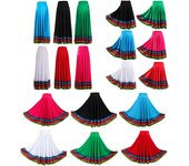 Vestido de fiesta para mujer, disfraz de carnaval, disfraz de salón de flamenco, falda grande con vuelo XXL 55cm