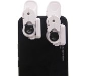 Mini microscopio para teléfono móvil, microscopio con lupa de 20X y 60X, luz LED ultravioleta, mini microscopio con clip para teléfono móvil S