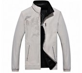 Chaqueta de hombre de doble cara con cuello alto, primavera, otoño, invierno, chaqueta deportiva informal fina, holgada a prueba de viento y transpirable para hombre XXXXXL