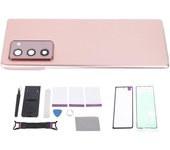 Kit de reemplazo para la cubierta trasera de vidrio del teléfono Galaxy Z Fold 2 5G F916 y la pantalla exterior de vidrio frontal. oro rosa