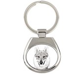 Czechoslovakian Wolfdog, Czechoslovak Vlcak - keychain with a dog, keychain with a print, personalized pendant from the Art-Dog brand plata