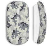 Ratón inalámbrico militar gris