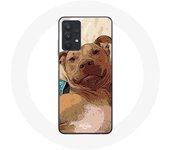 Coque pour Samsung Galaxy A32 5G American Pit Bull Terrier Marron