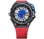 Reloj para hombre Mazzucato Rim Sport con cronógrafo reversible y esfera doble automático 07-RD7685 blanco