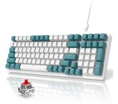 Teclado mecánico para juegos ZIYOU LANG K3 de 98 teclas, compacto, interruptor de tecla independiente, resorte de metal TKL, memoria integrada, interruptor de luz lineal, arcoíris verde